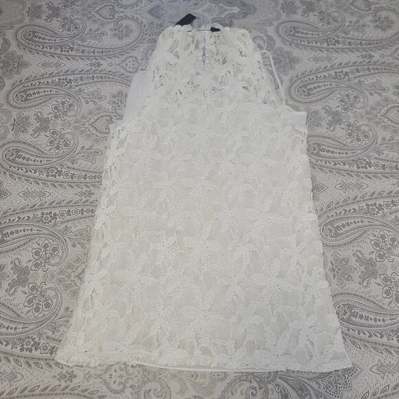 Krisa women's dress white Size Large, NWT - Picture 6 of 11